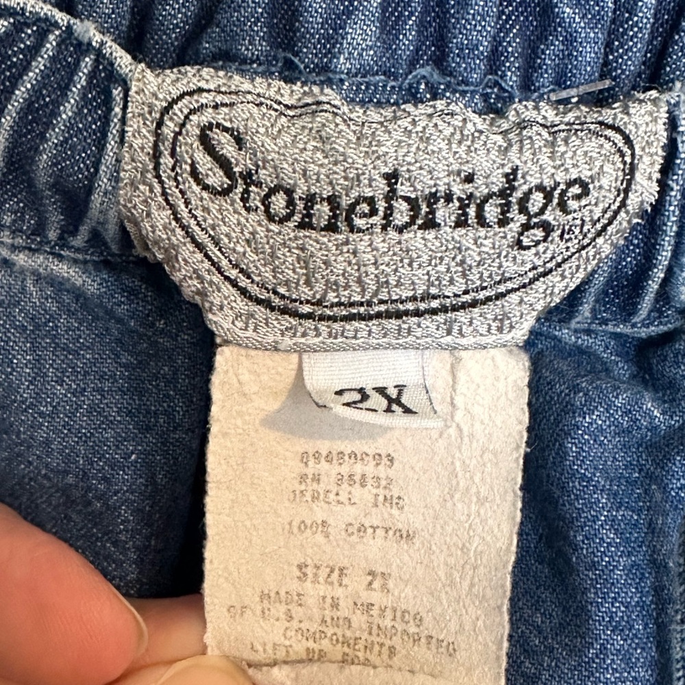 Stonebridge Casual Blue Jean Cargo Pants - Picture 4 of 4